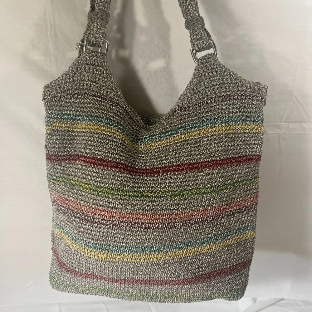 The SAK Striped BOHO Sack Shoulder Bag